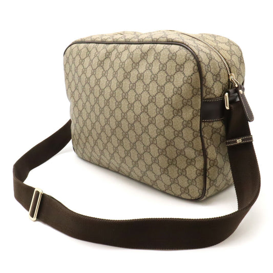 Gucci GG Supreme Shoulder Bag PVC Leather