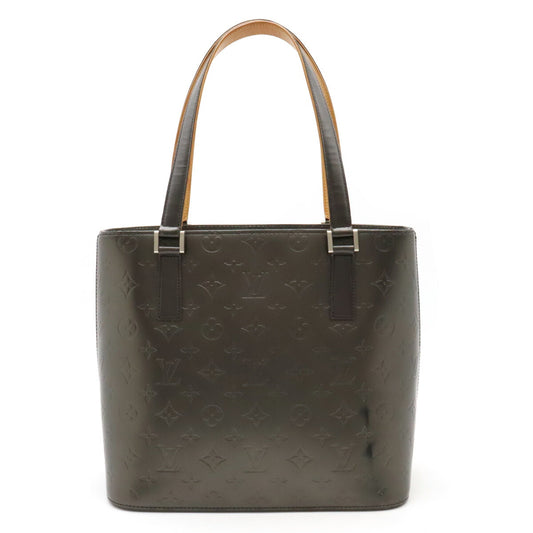 Louis Vuitton Monogram Mat Stockton Tote Bag Black