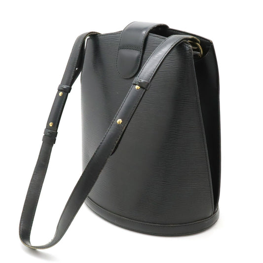 Louis Vuitton Epi Leather Cluny Shoulder Bag Black