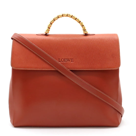 Loewe Velazquez Twist Leather Handbag