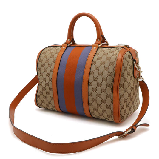 Gucci GG Canvas Leather 2WAY Handbag