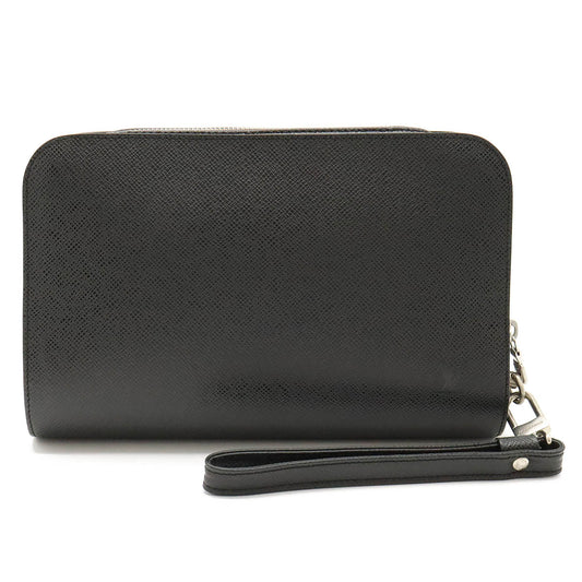 Louis Vuitton Taiga Baikal Clutch Bag Black