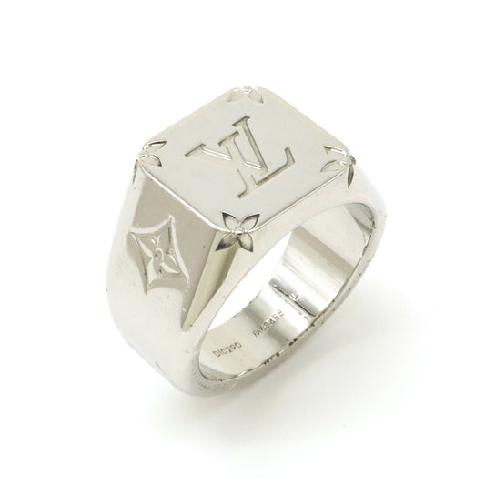 Louis Vuitton Signet Ring Silver Metal