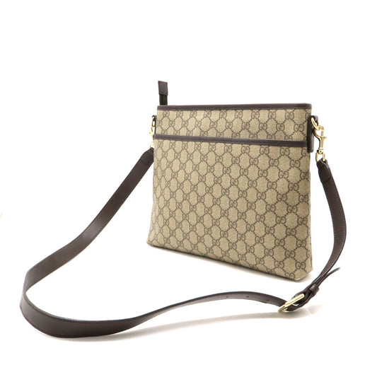 Gucci GG Supreme Shoulder Bag PVC Leather