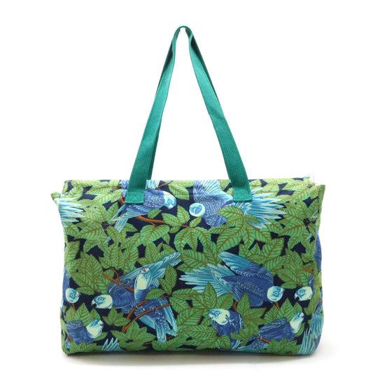 Hermes Canvas Tote Bag Bird Motif