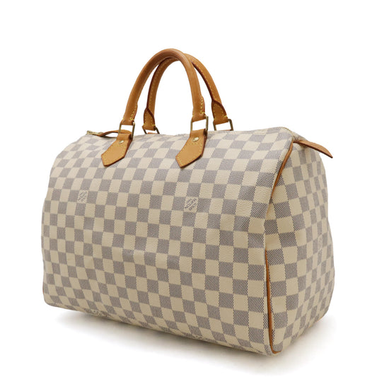 Louis Vuitton Damier Azur Speedy 35 Handbag N41535