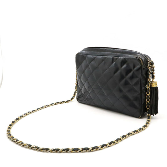 Chanel Patent Leather Matelasse Chain Shoulder Bag