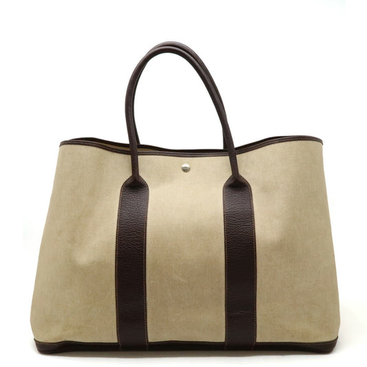 Hermes Garden Party TGM Tote Bag Beige Brown