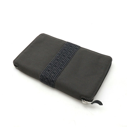 Hermes Canvas Aline GM Zip Wallet Passport Case