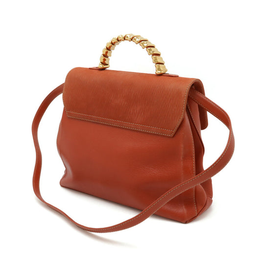 Loewe Velazquez Twist Leather Handbag