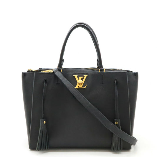 Louis Vuitton Lockme Leather Handbag M54569