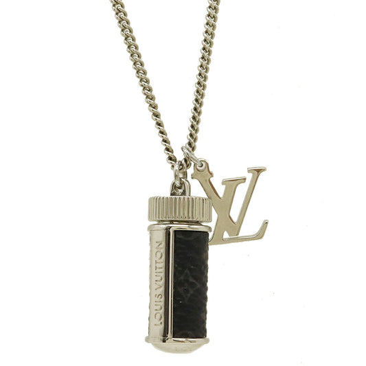 Louis Vuitton Monogram Eclipse Pendant Necklace M63641