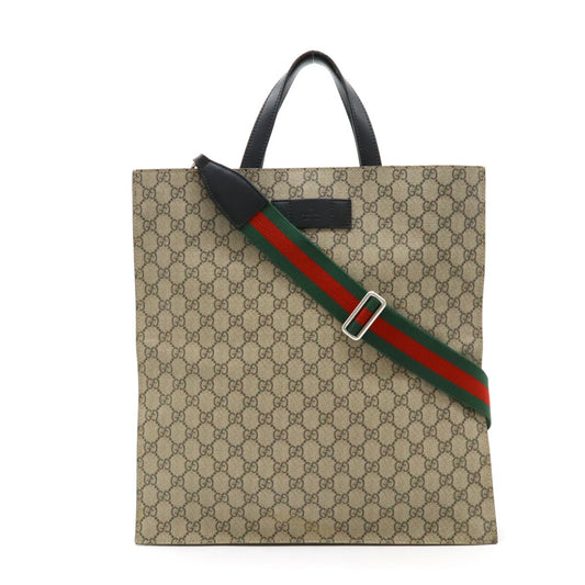 Gucci Soft GG Supreme Tote Bag PVC Leather