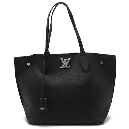 Louis Vuitton Lockme Go Tote Bag Black Leather