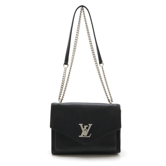 Louis Vuitton Mylockme Chain Shoulder Bag Black