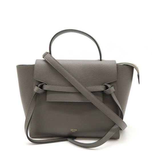 Celine Leather Belt Bag 2WAY Handbag