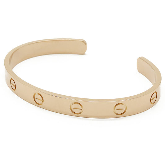 Cartier LOVE Bracelet Open Bangle Pink Gold