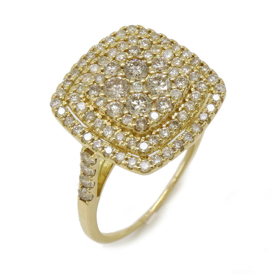 K18YG Yellow Gold Diamond Ring