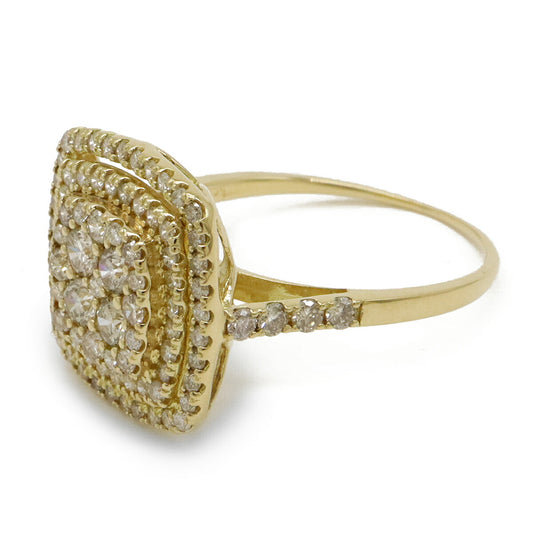 K18YG Yellow Gold Diamond Ring