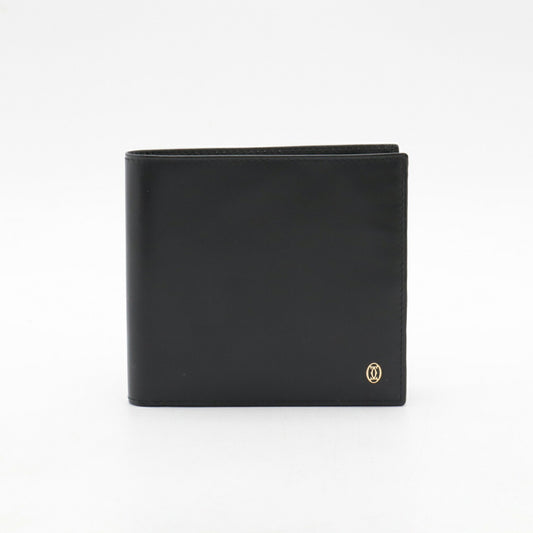 Cartier Pasha Leather Bifold Wallet Black