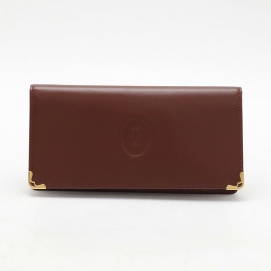 Cartier Must Line Leather Long Wallet