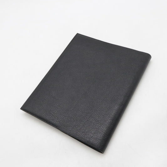 Hermes Leather Notebook Cover Black