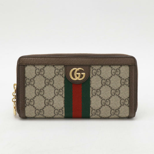 Gucci Ophidia GG Supreme Zip Around Wallet