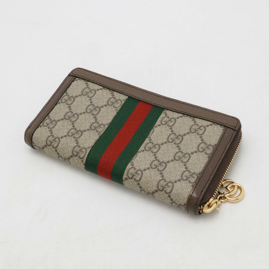 Gucci Ophidia GG Supreme Zip Around Wallet