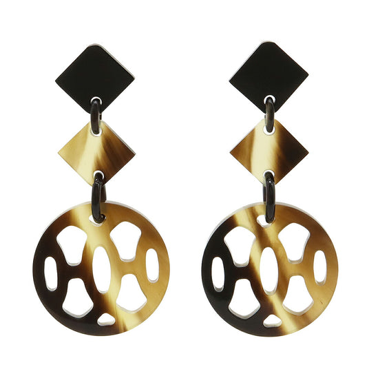 Hermes Buffalo Horn Ava Earrings