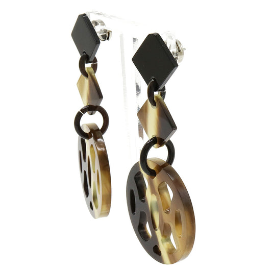 Hermes Buffalo Horn Ava Earrings