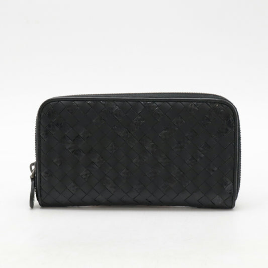 Bottega Veneta Intrecciato Leather Python Wallet