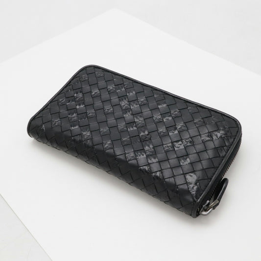 Bottega Veneta Intrecciato Leather Python Wallet