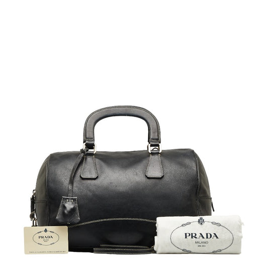 Prada Leather Mini Boston Bag B11074