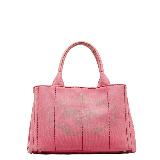 Prada Canapa SS Canvas 2WAY Handbag Pink