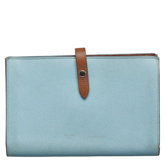 Celine Leather Logo Bifold Wallet