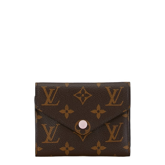 Louis Vuitton Monogram Victorine Wallet Brown Pink