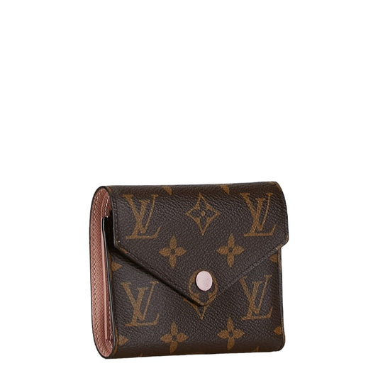 Louis Vuitton Monogram Victorine Wallet Brown Pink