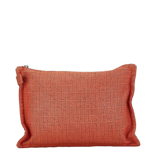 Hermes Canvas Pouch Orange