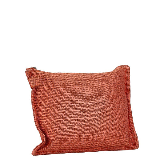 Hermes Canvas Pouch Orange