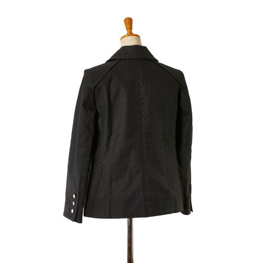 Chanel Cotton Jacket Black 36 Women