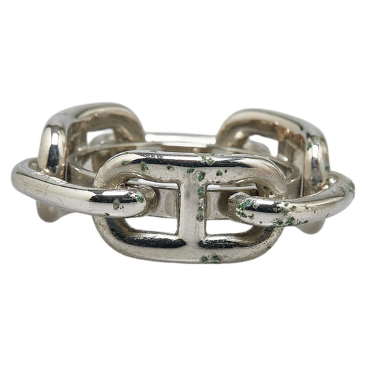 Hermes Silver Metal Scarf Ring