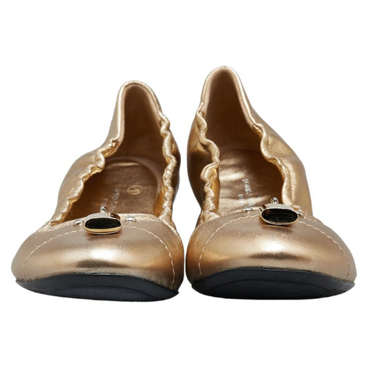 Louis Vuitton Leather Padlock Ballet Shoes