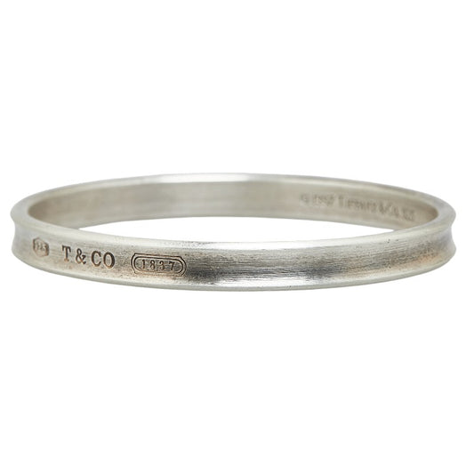 Tiffany & Co 1837 Silver Narrow Bangle Bracelet