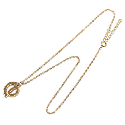 Dior CD Logo Chain Necklace Gold Plated