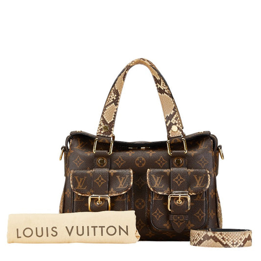 Louis Vuitton Manhattan Python Embossed Handbag