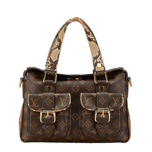 Louis Vuitton Manhattan Python Embossed Handbag