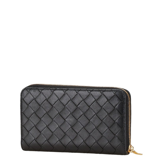 Bottega Veneta Intrecciato Leather Zip Wallet