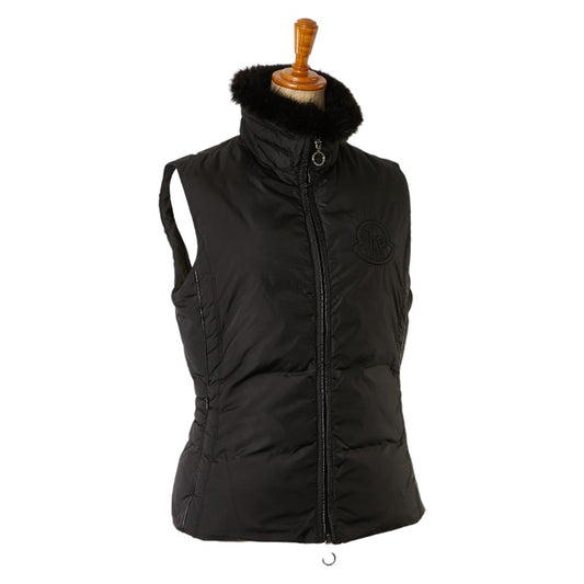 Moncler Logo Down Vest Black Nylon Polyester