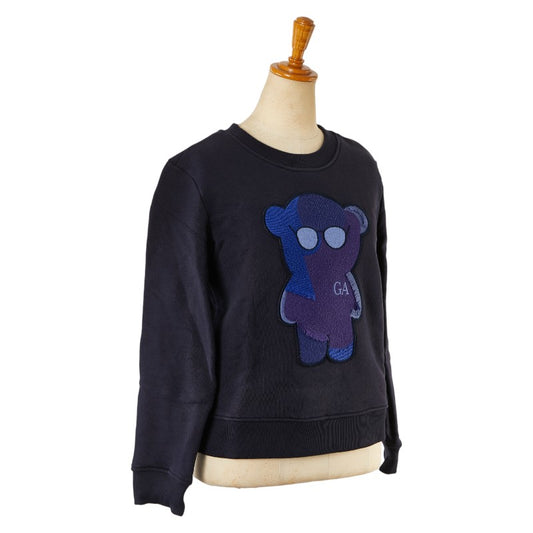 Armani Manga Bear Sweatshirt Navy Blue Cotton Women