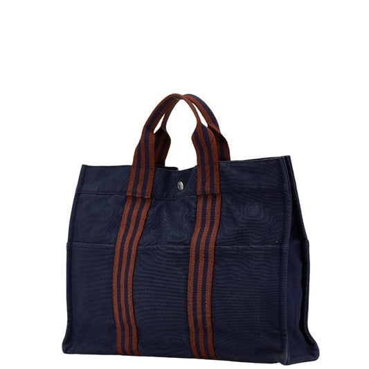 Hermes Canvas Fourre-Tout MM Tote Bag